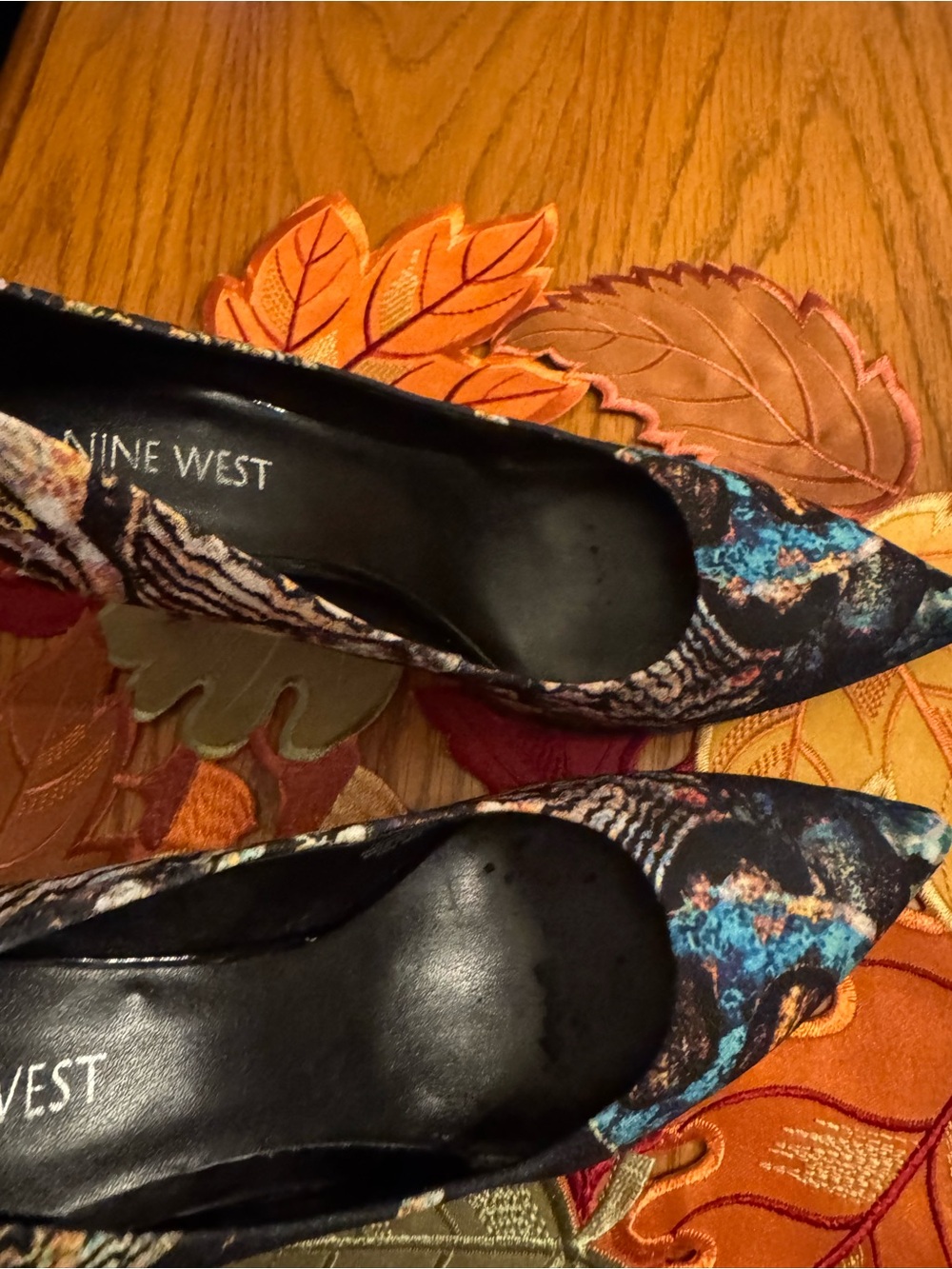 Nine West Multicolored Patterned Pointed-Toe Heels - Picture 2 of 7